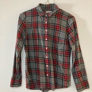 JCREW boys fit woman’s flannel